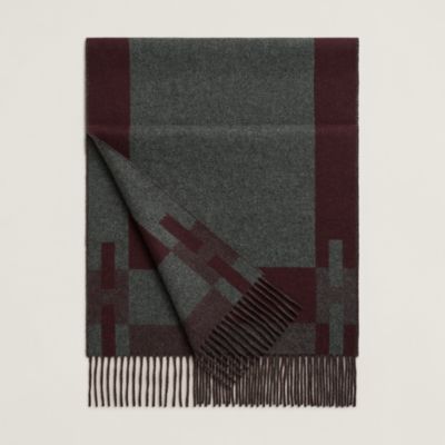 最終値下げ❗️HERMÈS-PARIS 赤 マフラー フリンジ付き 最終